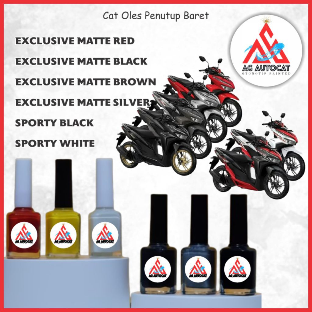 CAT OLES PENGHILANG BARET MOTOR HONDA VARIO 150 NEW MERAH, HITAM, COKLAT, SILVER, PUTIH ALL VARIAN T