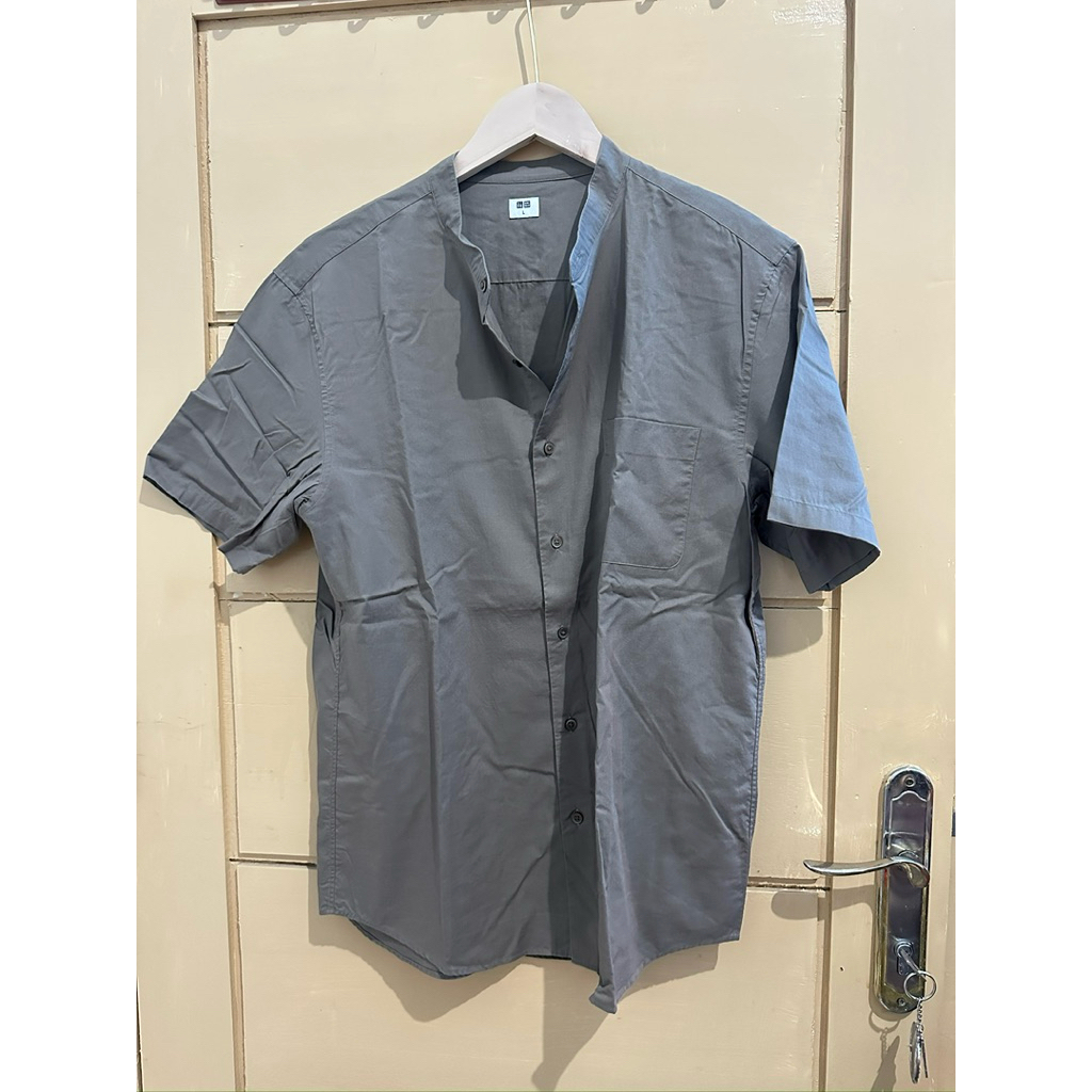 baju kemeja uniqlo pria/kemeja cowok uniqlo