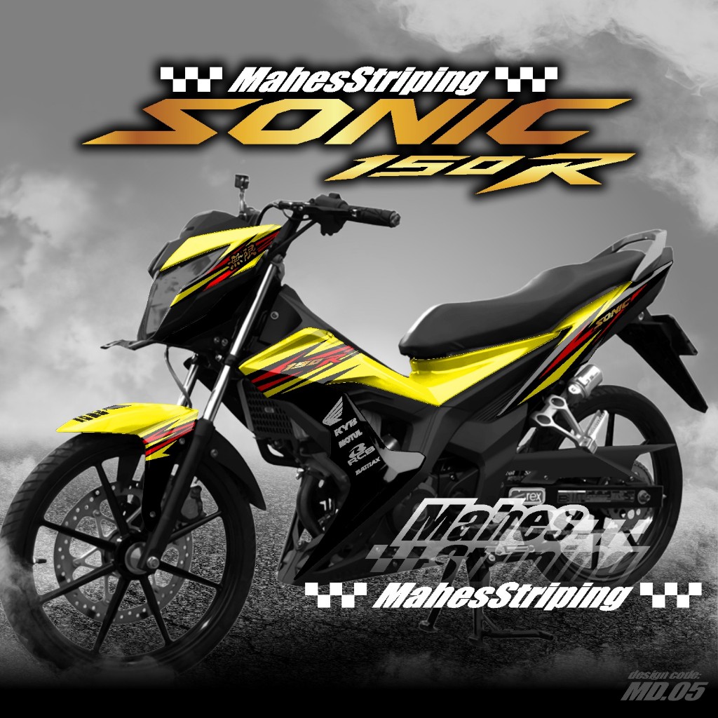 Decal Sticker Honda Sonic 150r Full Body Desain Road Race Racing Grafis MDMS.05
