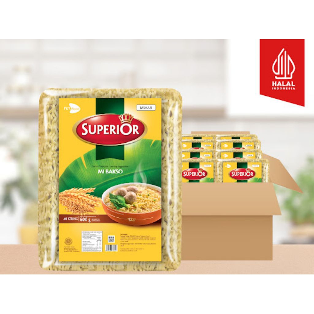 

Mi Superior Keriting - Mie Bakso - 1 Bal - 40 Keping - 50gr