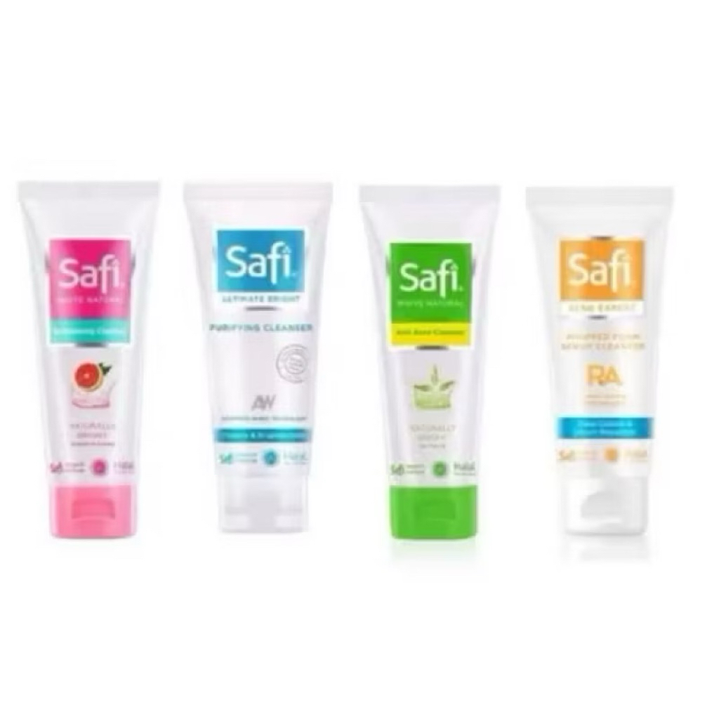 Safi Facial Foam 50g 100g All Varian Sabun Muka Untuk Jerawat Kusam Komedo Flek Hitam