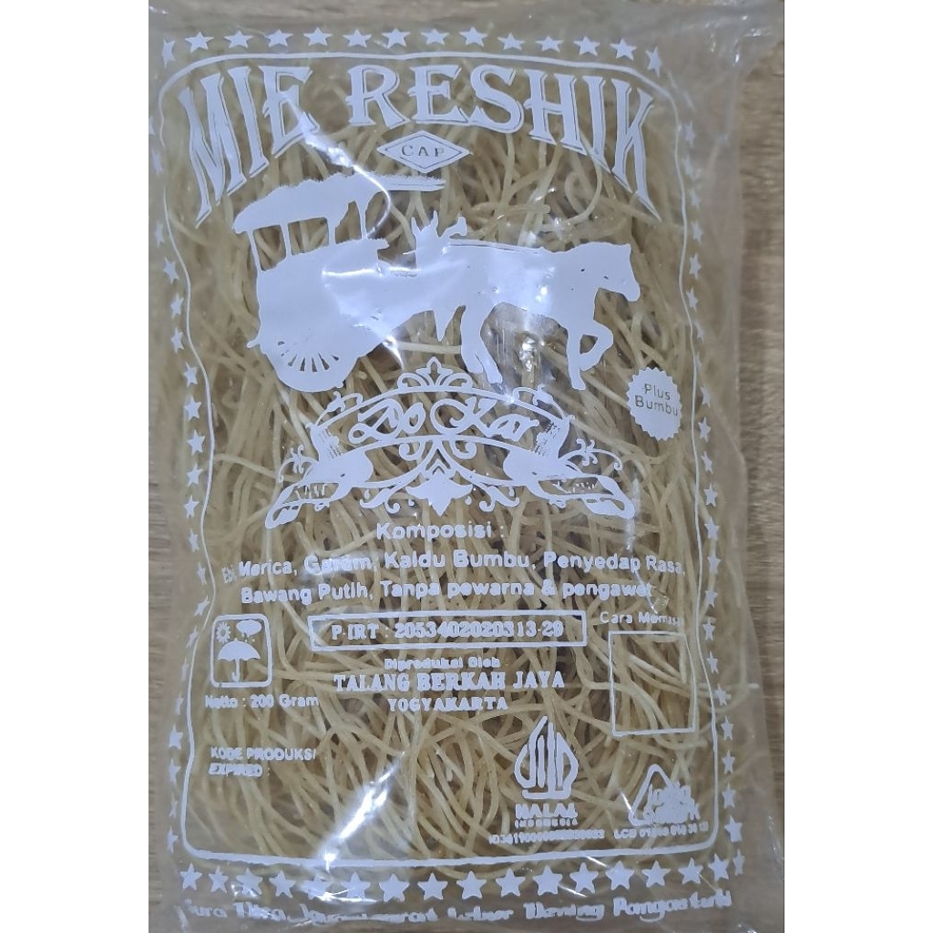 

mie reshik 200g plus bumbu sehat aman untuk anak praktis buat keluarga