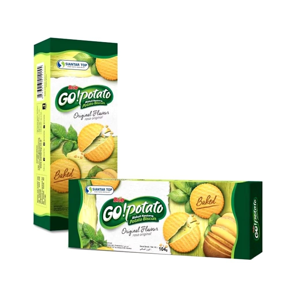 

GO!Potato Biscuit / Biskuit Kentang Renyah / Biskuit Potato Rasa Original 140GR