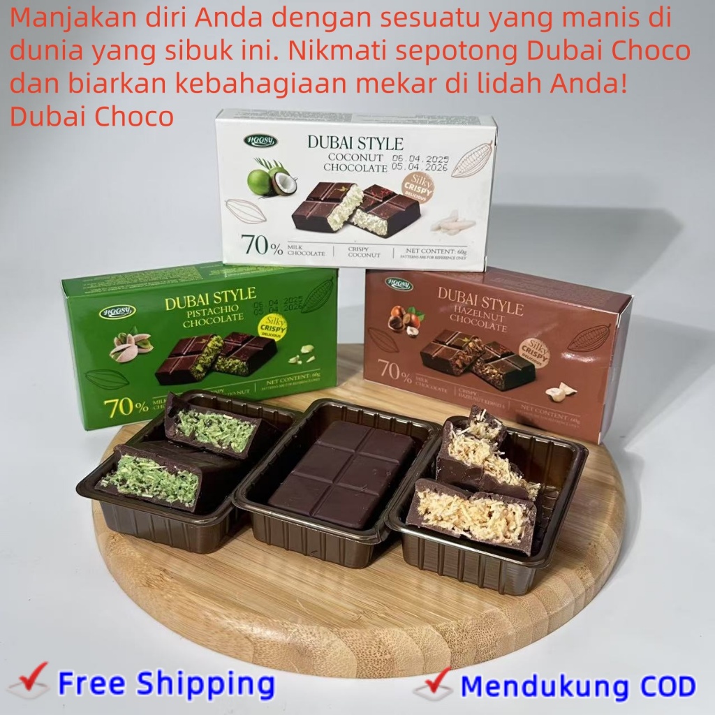 

Dubai Chocolate, semakin banyak Anda mengunyah, semakin banyak yang Anda dapatkan, renyah dan manis, diimpor dari Cina, makanan yang paling populer.