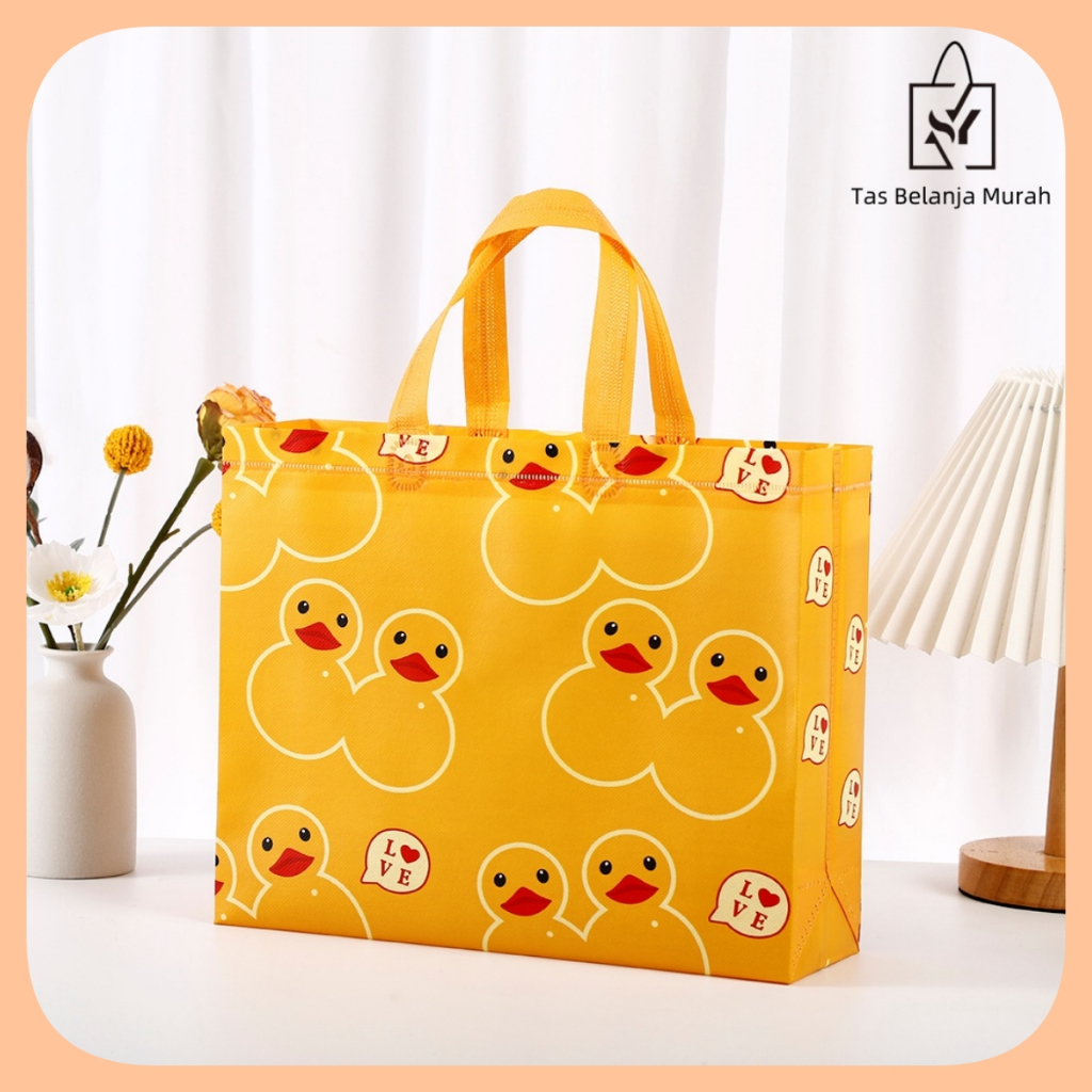 

Goodie bag-Tas Belanja tas Jinjing tas spunbond tas souvenir premium tebal dan kuat/Terlaris lipat jumbo/ waterproof/shopping bag Tas Belanja Murah Karakter Kartun-A55