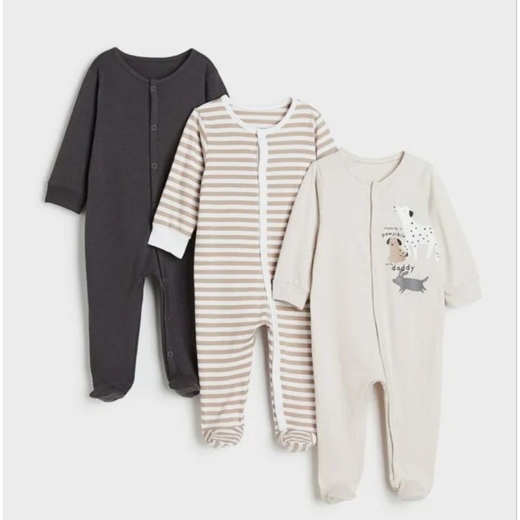 H&M Cotton Sleepsuit (CO-LIVE) OR*GINAL NEW