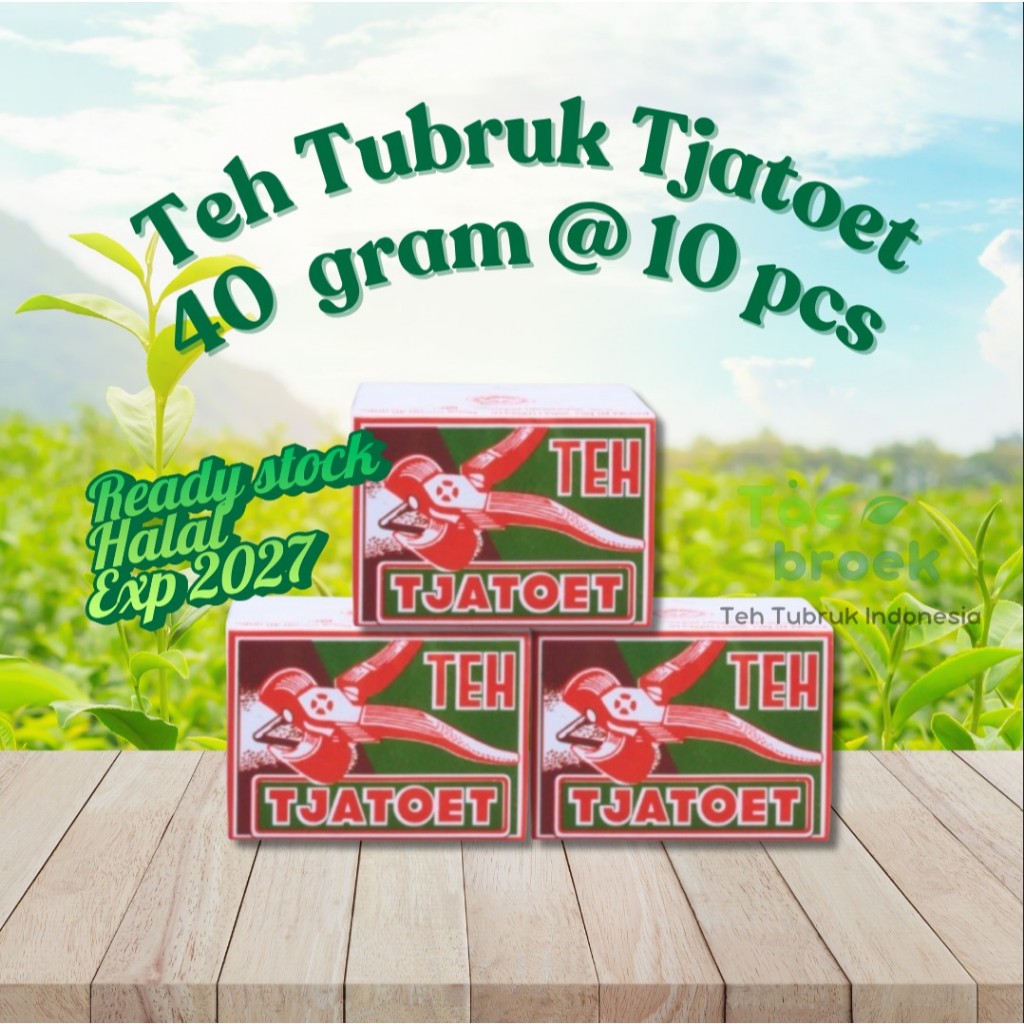 

Teh Tubruk Tjatoet exp Lama 40 GR x 10 pcs | Teh Tubruk Indonesia