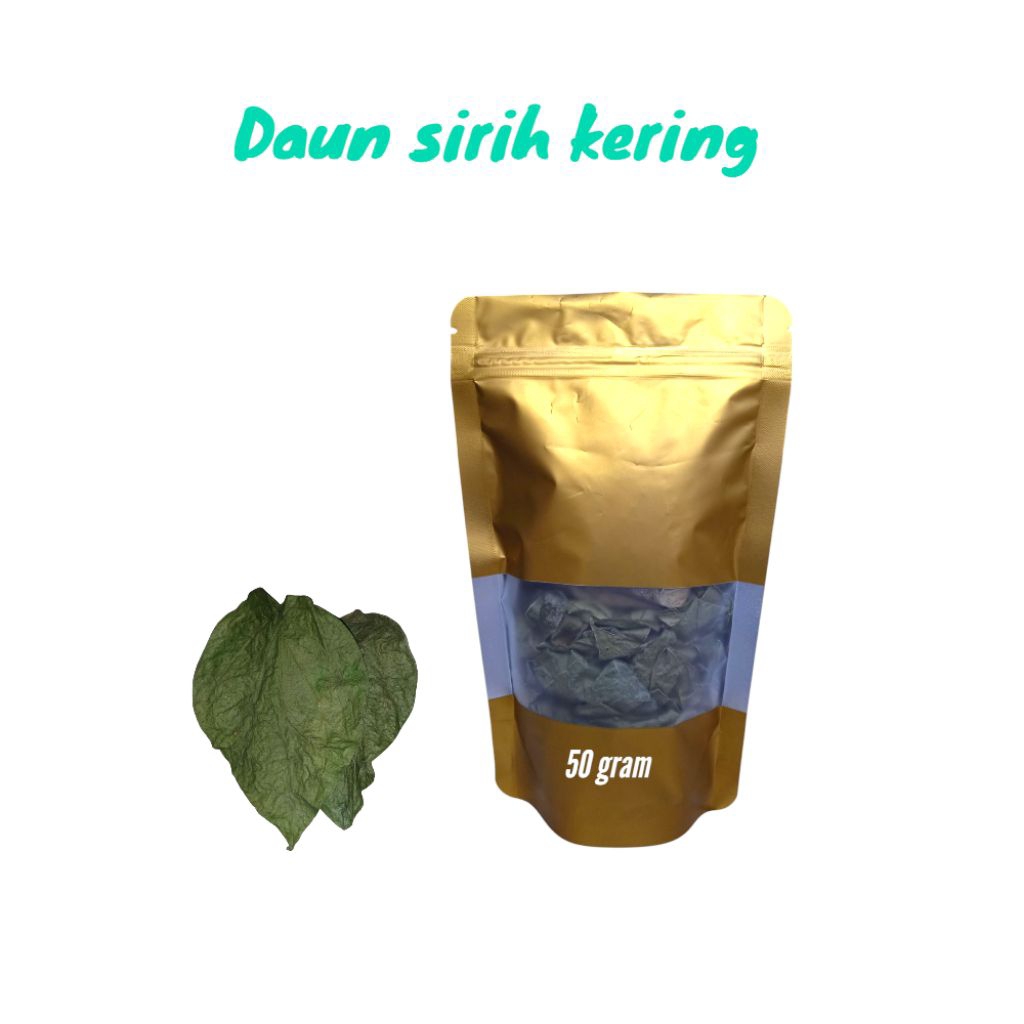 

Daun sirih kering 50 gram aroma khas wangi alami