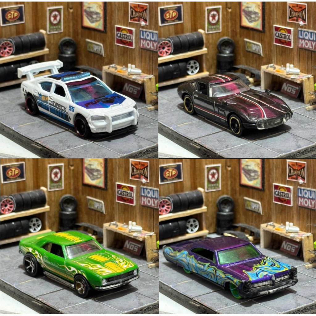 Hot Wheels Diecast Loose Hotwheels mumer ( 117 - 120 ) Dodge Charger Drift / Toyota 2000 Gt / 69 Cop