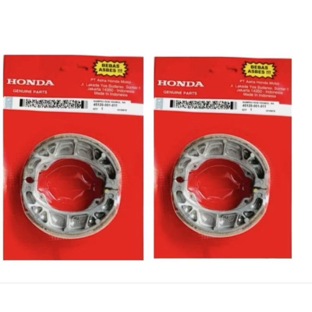 PAKET KAMPAS REM TROMBOL DEPAN BELAKANG HONDA GRAND LEDENDA ASTREA C70 SUPRA X REVO KARISMA KIRANA A