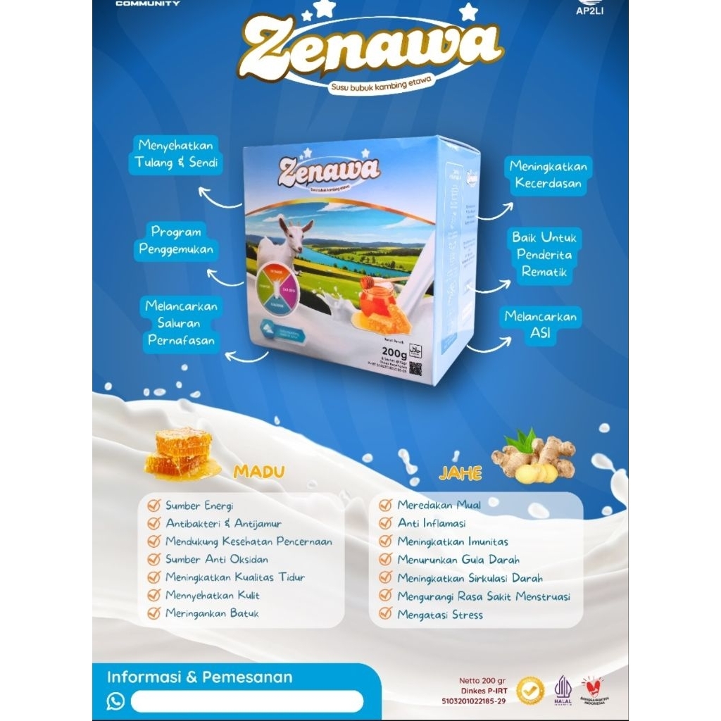 

Susu etawa viral Beli 3 Gratis 1 ( 4 box ) | zenawa original 100% asli 1 box isi 8 sst
