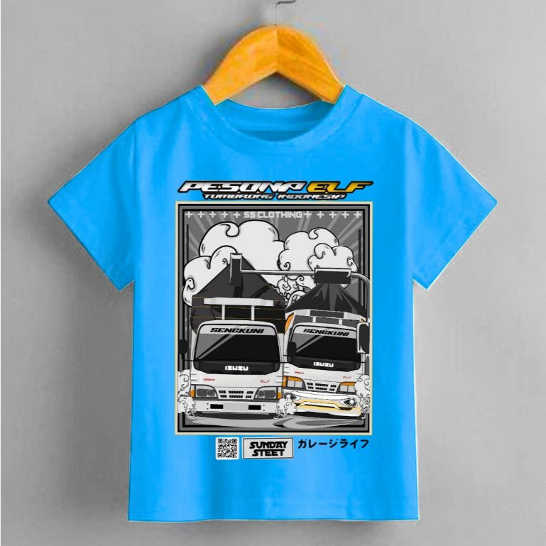 KAOS ANAK - KAOS TRUK PESONA ELF TRUK CANTER MANIA BAJU TRUK ANAK 1-10 TAHUN (BAJU-ANAK57)