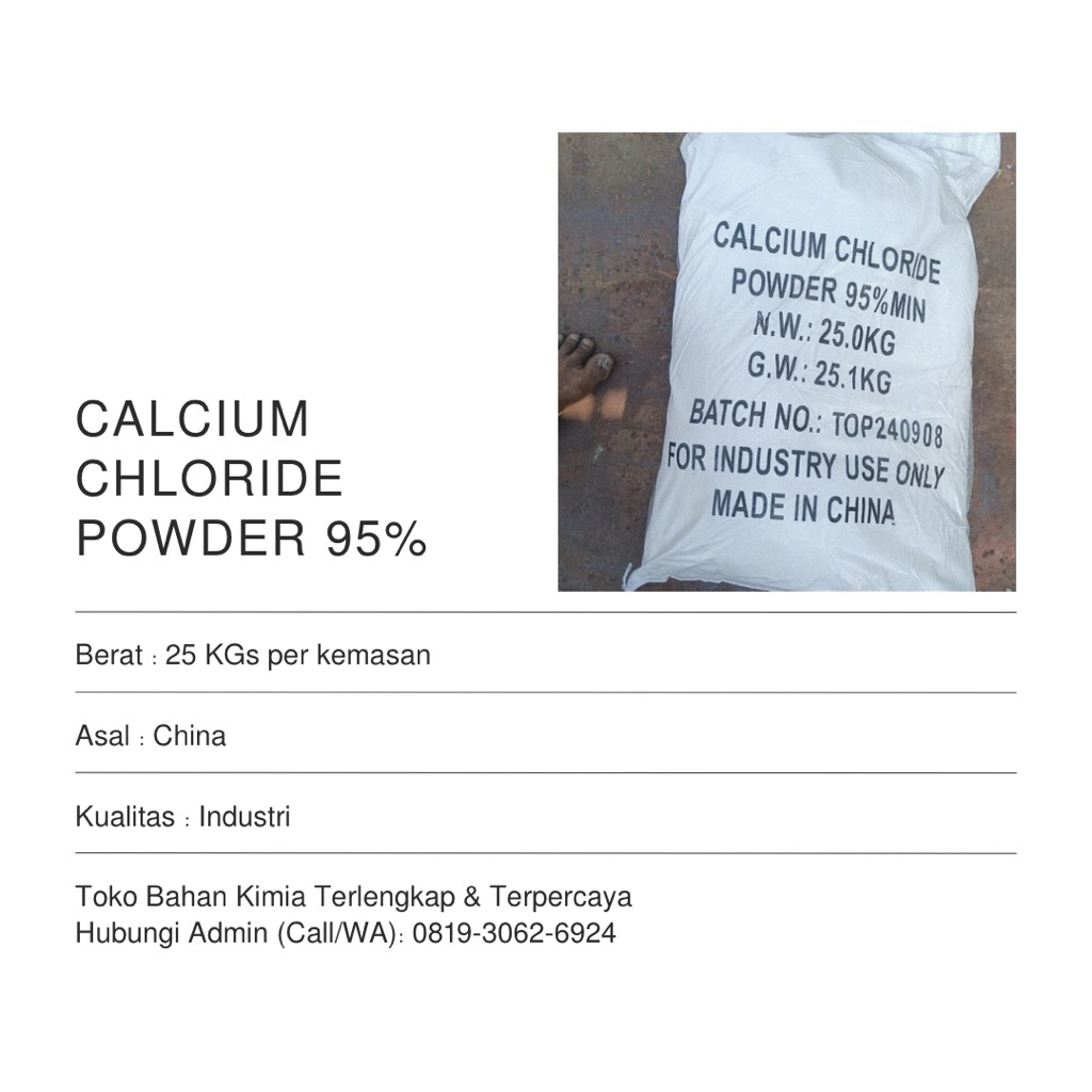 Calcium Chloride 95% 25 KGs