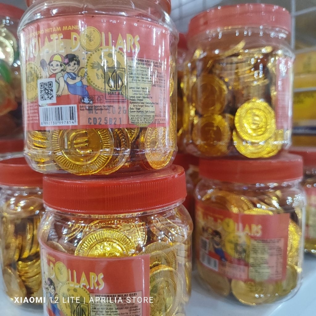 

Coklat Koin isi 100 Coklat Dollar Keping