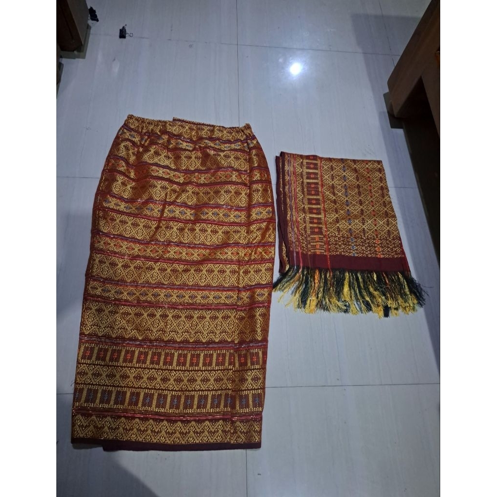 Preloved rok pesta/set rok songket preloved/rok spngket preloved