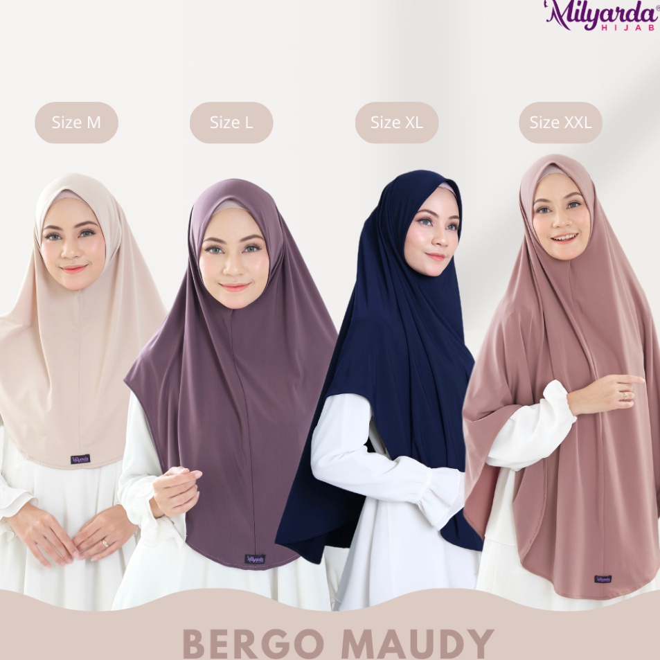 Limited Milyarda Hijab Bergo Maudy Jilbab Instan Syari Olahraga Sport