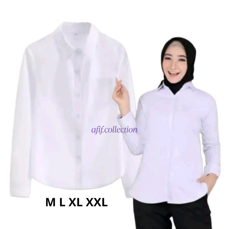Kemeja Putih Wanita - Kemeja Kerja WaniTA - HEM Putih Wanita