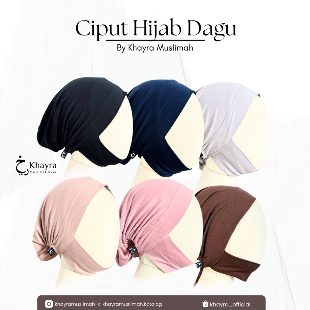 CIPUT INNER DAGU | CIPUT INNER HIJAB DAGU TERTUTUP BY KHAYRA MUSLIMAH