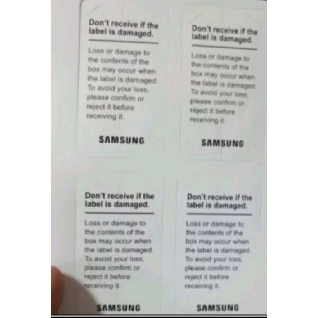 

stiker segel samsung per pcs