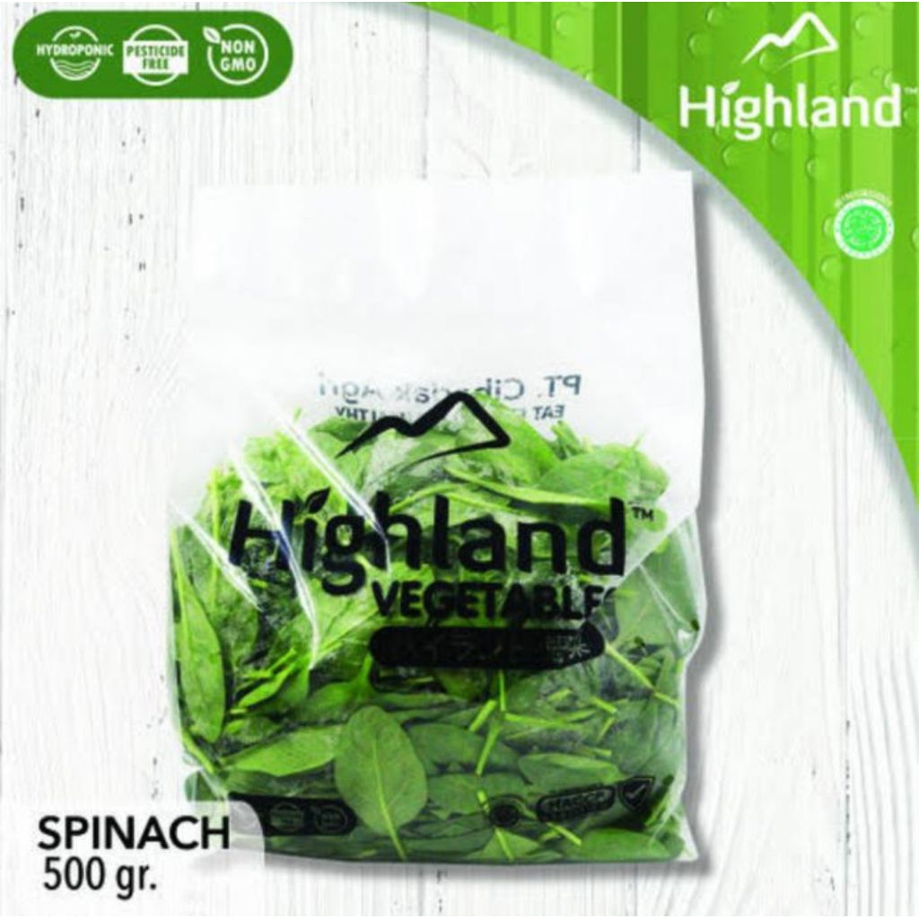 

Highland sayur Baby Spinach - Bayam Baby Hidroponik 500gr