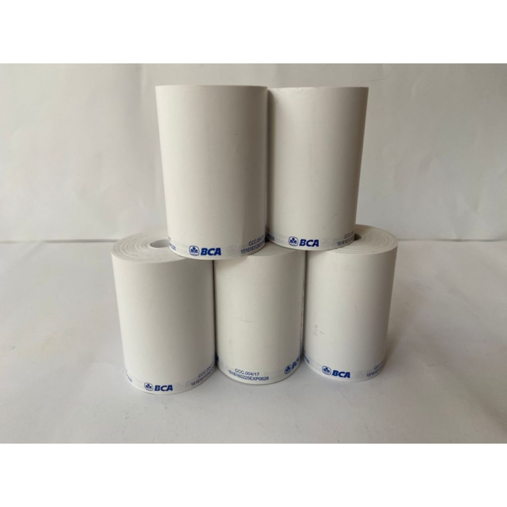 

10 PCS KERTAS THERMAL LOGO BCA 58x40 / 57X40