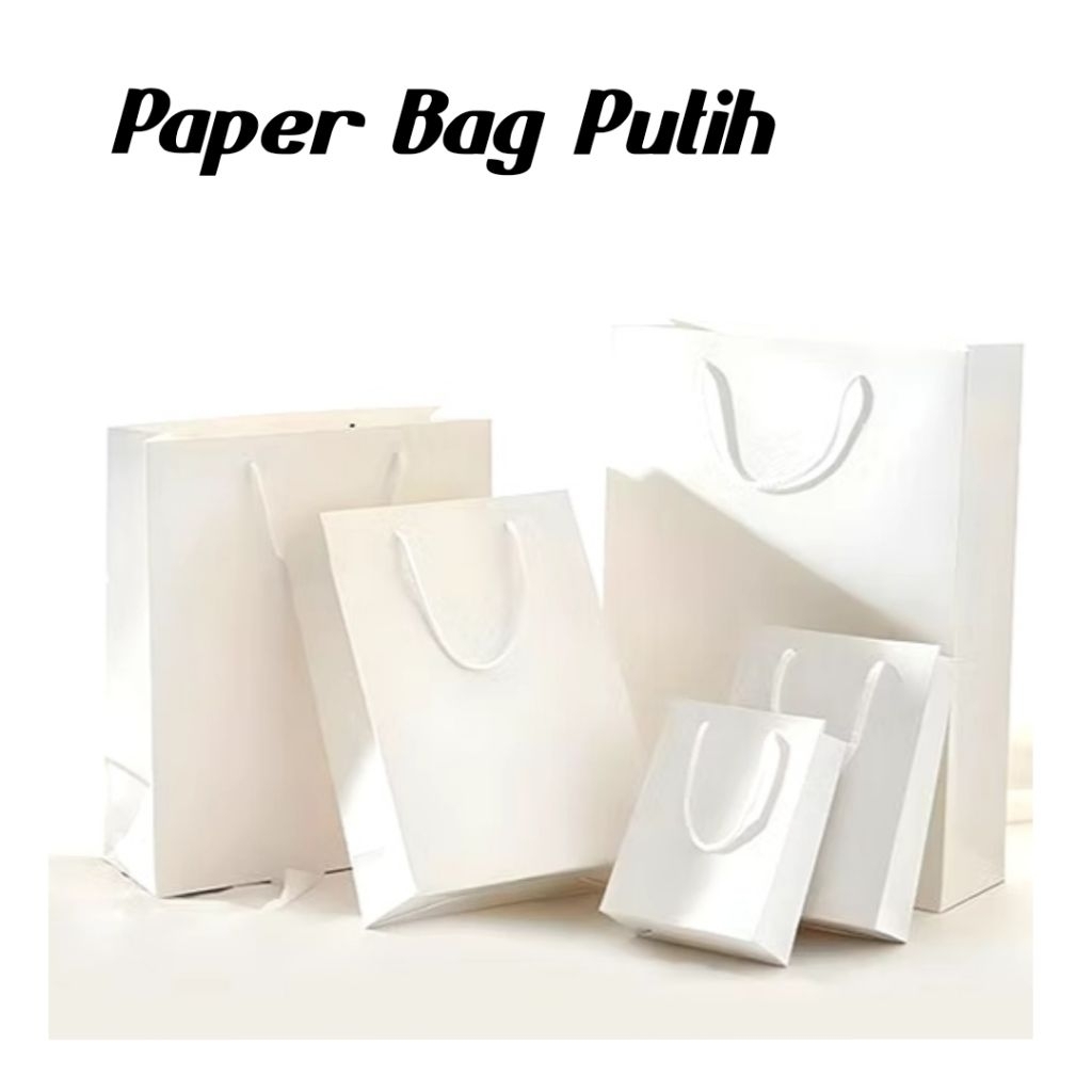 

paper bag / paper bag putih / paper bag esthetic