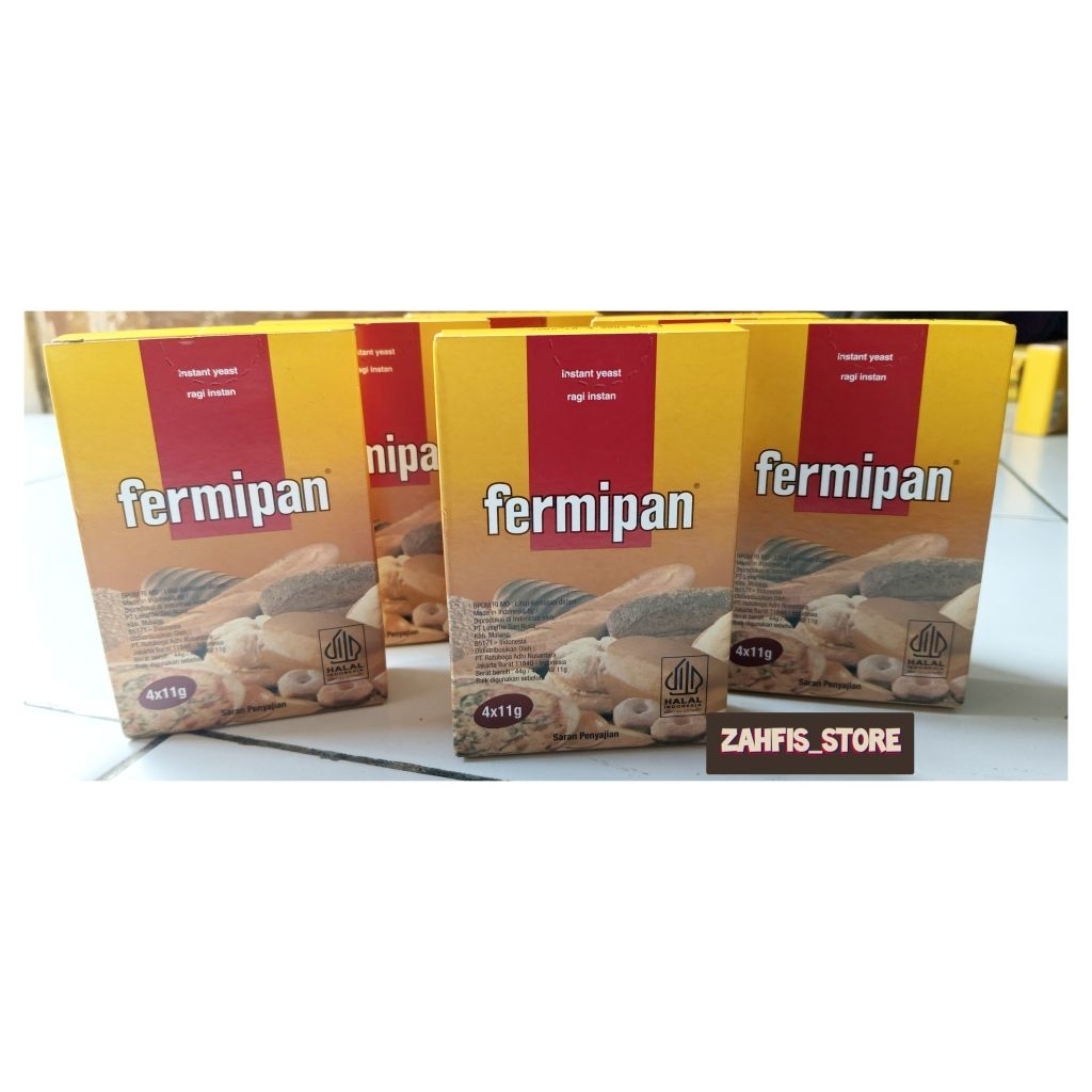 

Ragi Instan Fermipan kemasan BOX @4pcs x 11 gr