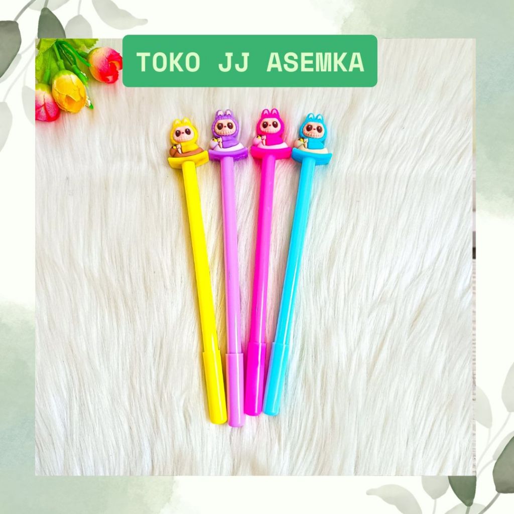 

PULPEN GEL LABUBU NAIK CAPYBARA LUCU IMUT KARAKTER ALAT TULIS SEKOLAH MURAH COD