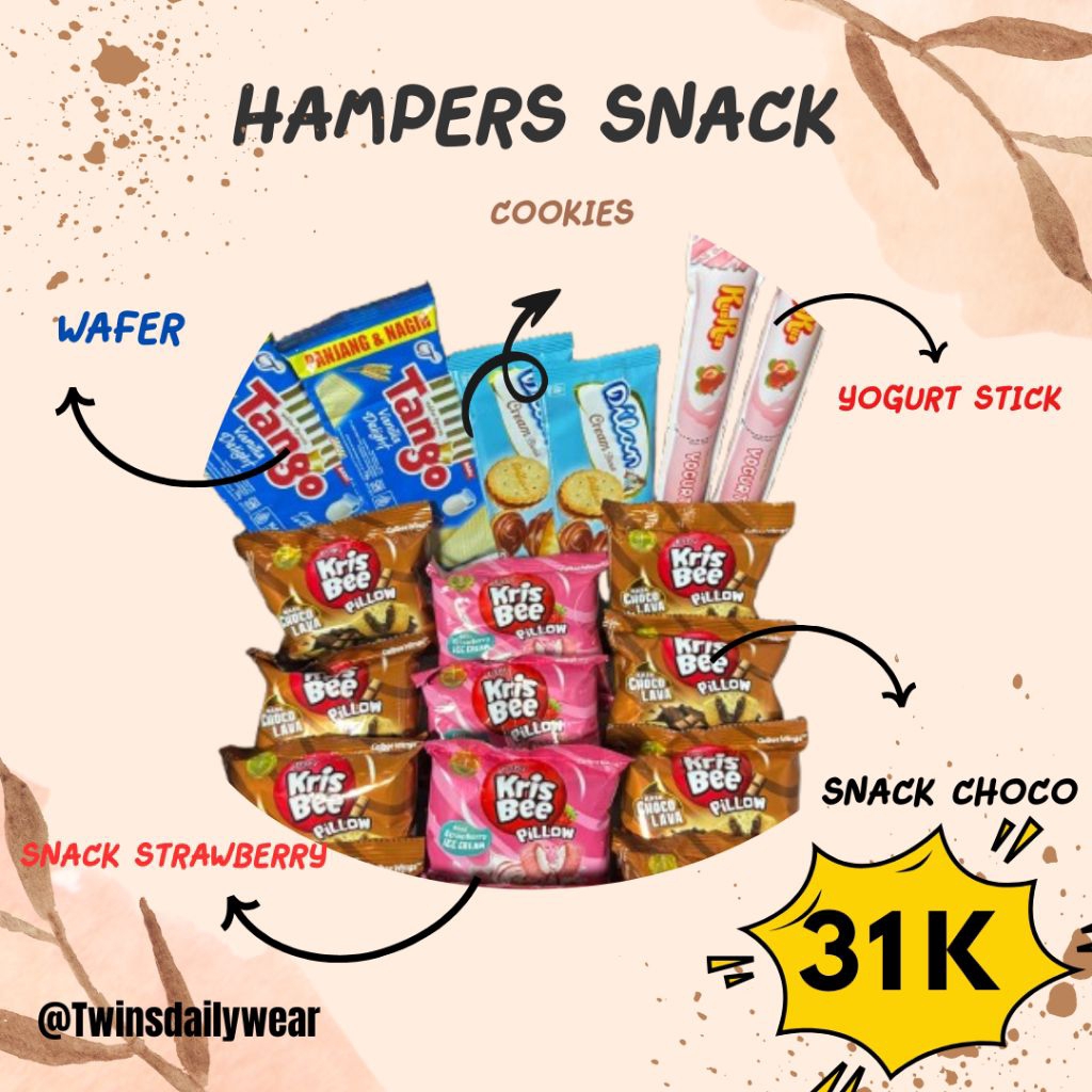 

Hampers Snack/Kado ulangtahun/snack box/Gift box