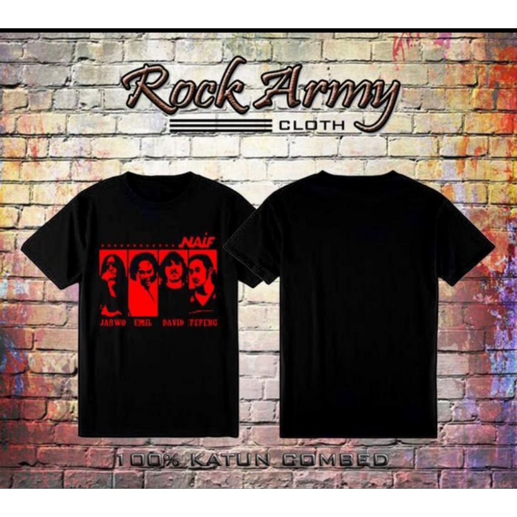 Kaos Band Metal | Kaos Punk rock|GRUNGE| Klasik ROCK |Reagea |T - Shirt Pria-Wanita | NAIF