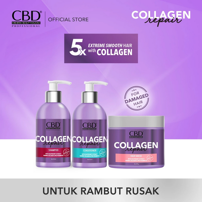 CBD COLLAGEN SERIES | PERAWATAN RAMBUT CBD COLLAGEN SERIES