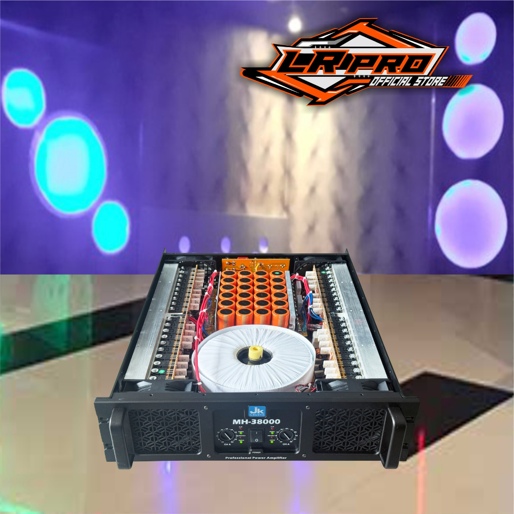 Power amplifier Jk coustic MH 38000 2x3300 watt VZ Clas