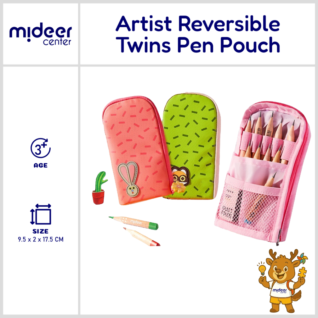 

Kotak Pensil Anak Mideer Twins Tempat Pensil Sekolah Reversible TK SD SMP Laki-Laki & Perempuan