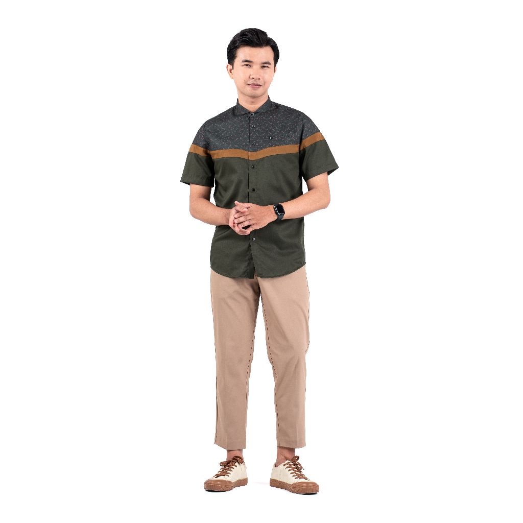 Hijr - Fadkhera Official Baju Koko Pria Dewasa Lengan Pendek