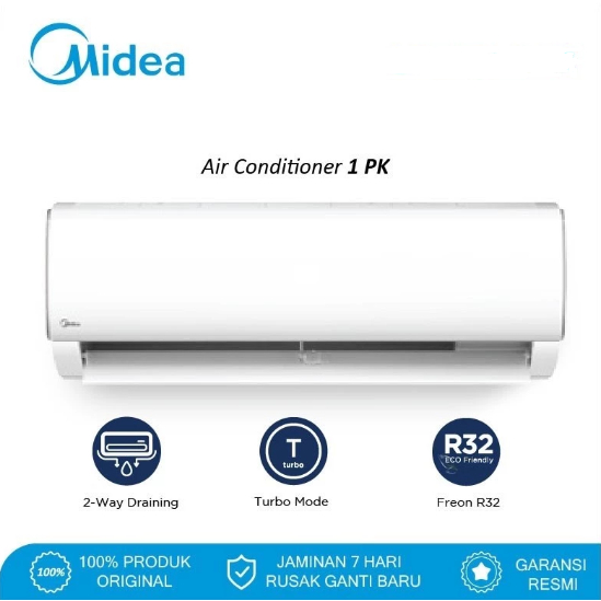 AC MIDEA MSAF-09CRN2 PENDINGIN RUANGAN 1 PK SPLIT STANDARD