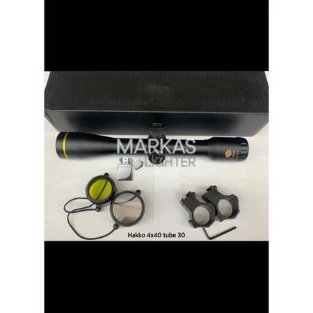 TELECSOPE HAKKO 4x40 TUBE 30 RING GOLD ORIGINAL