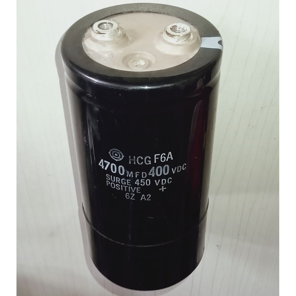 ELCO 400VDC 4700MFD T 13CM D 6.5CM BEKAS CABUTAN