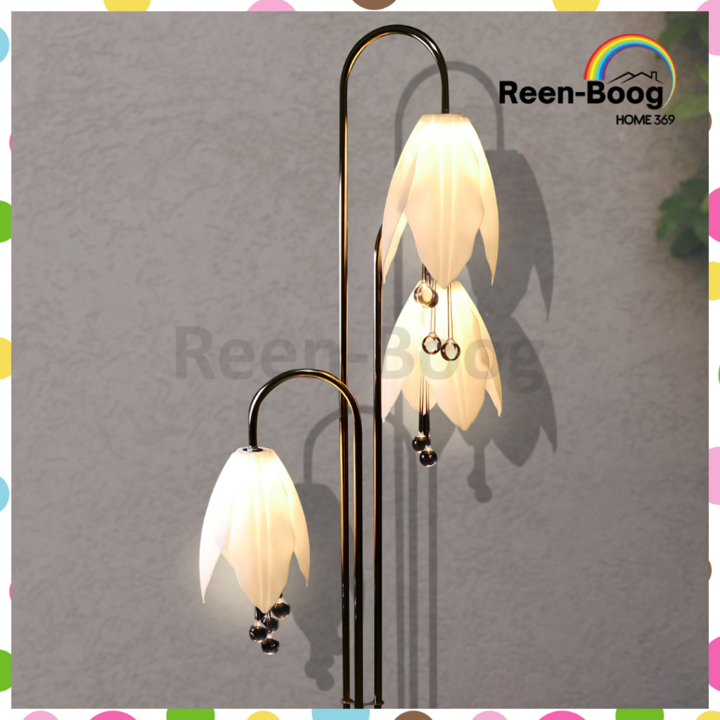 LAMPU STANDING TULIP X3/ LAMPU HIAS AESTHETIC/ LAMPU DEKORASI RUMAH/ LAMPU HIAS POJOK