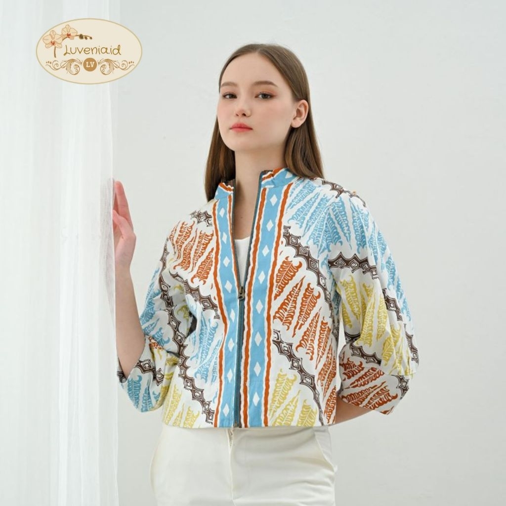 Outer Batik 135 ZP / Batik Modern / Batik Jumbo / Jaket Batik / Outer Batik / Batik Kantor