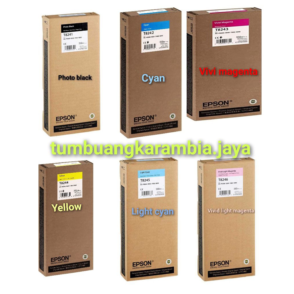 Tinta printer epson T8241-T8246 for print SC PG 90000 P8000 7000 6000 original