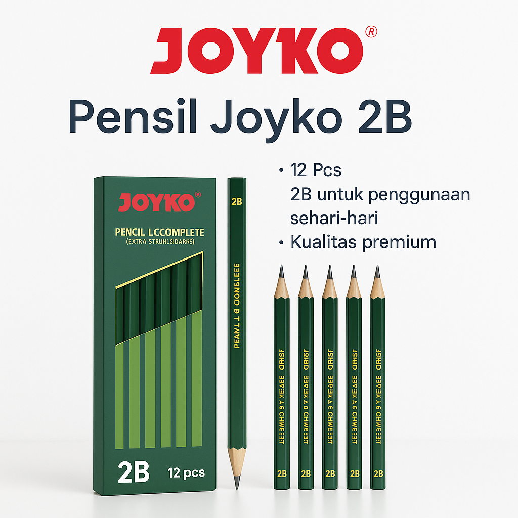 

Pensil Joyco 2B 1 Pack isi 12 Pcs Alat Tulis Anak