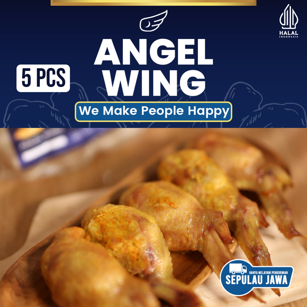 

Angel Wing – Boneless Chicken Wing Cheese Lumer Isi Ayam & Sayur (Frozen Camilan Keju 5pcs)