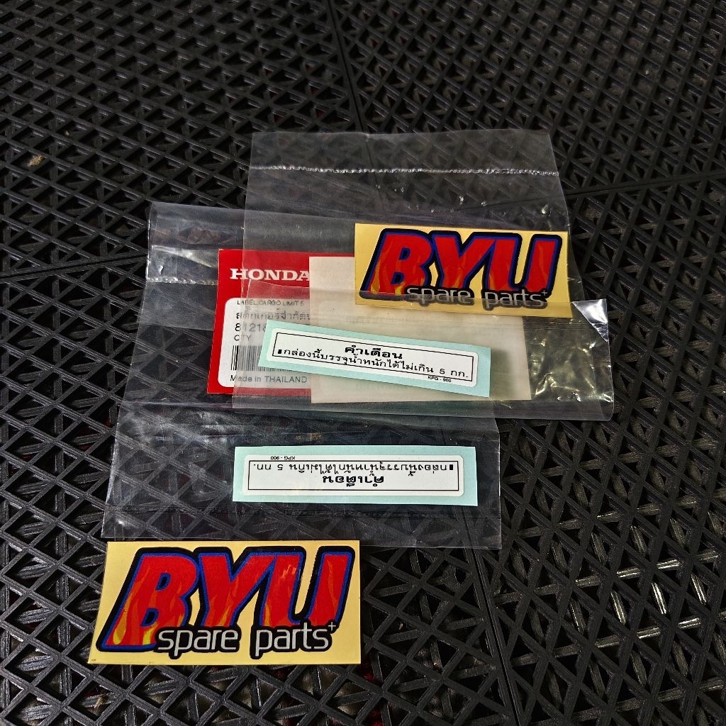 Sticker box jok Wave 125 Karisma Supra Original Honda Thailand