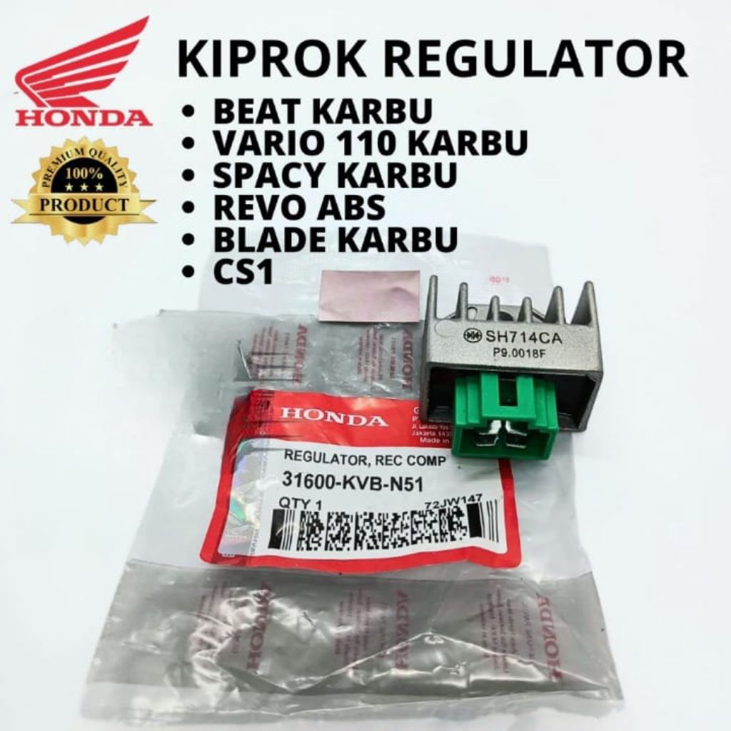 KIPROK /REGULATOR HONDA VARIO 110 CW ,TECHNO,BEAT,SPANCY,BLADE KARBU,VARIO 110 KARBU