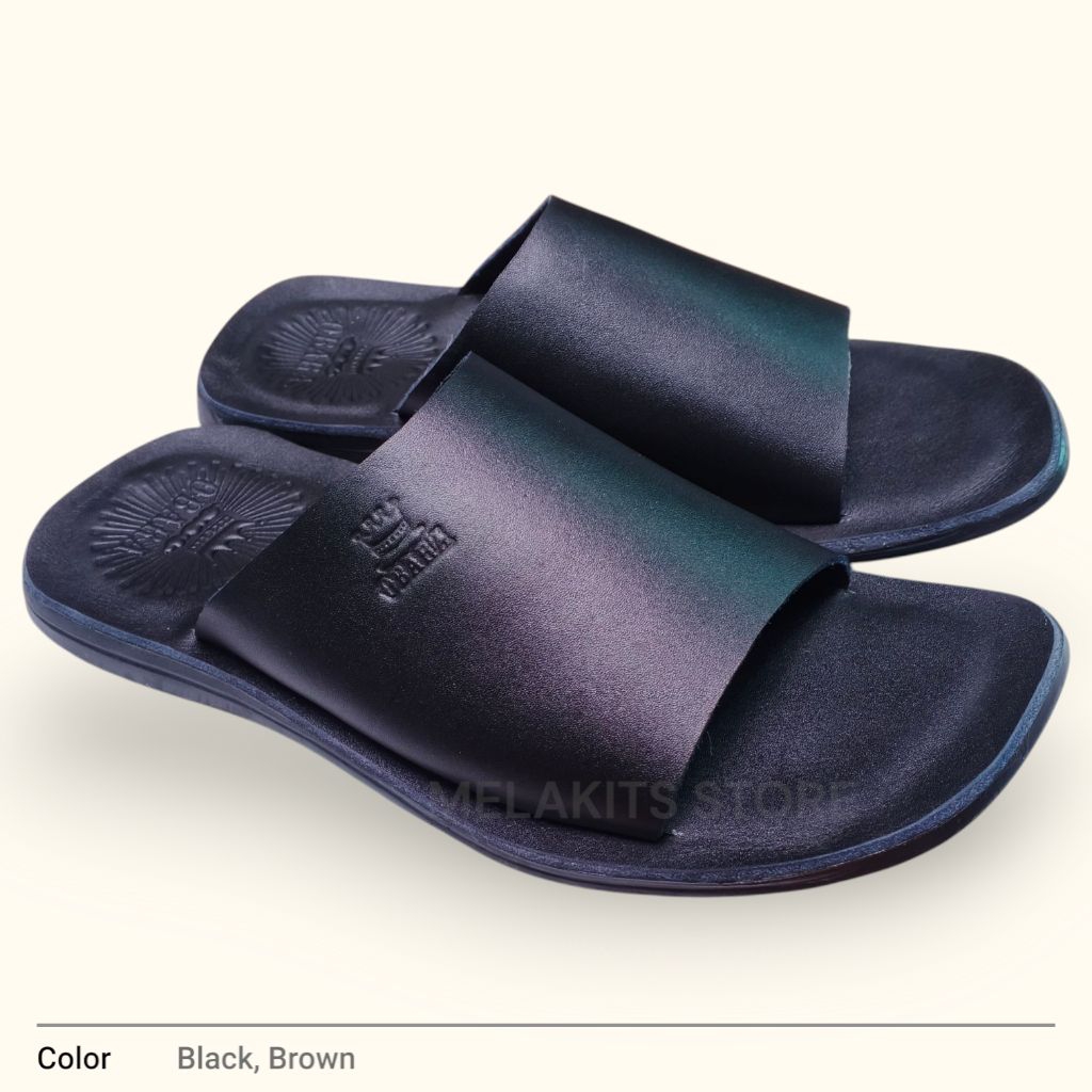 sandal pria ukuran besar sandal slop pria big size kulit sapi asli
