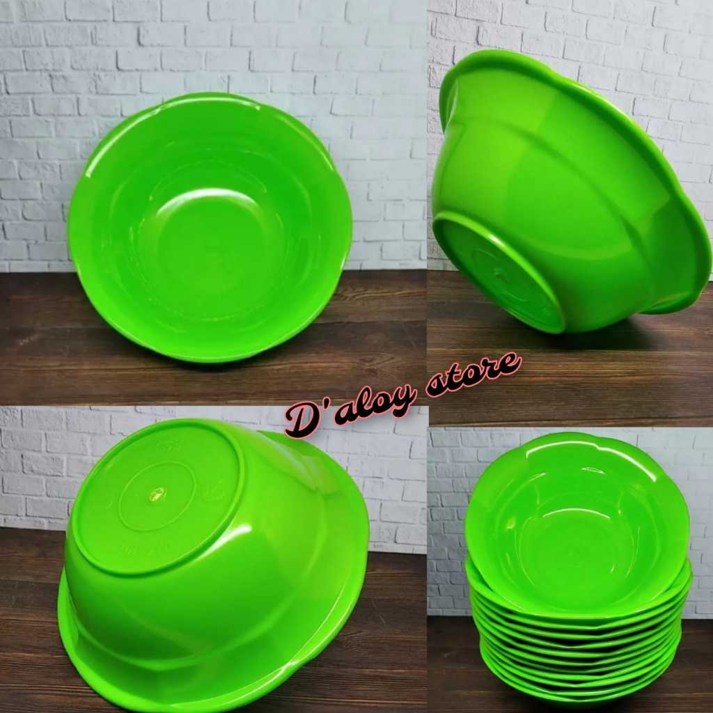 1 LUSIN MANGKOK PLASTIK MIKA TAHAN PANAS / MANGKOK BAKSO / MANGKOK PLASTIK MURAH TEBAL