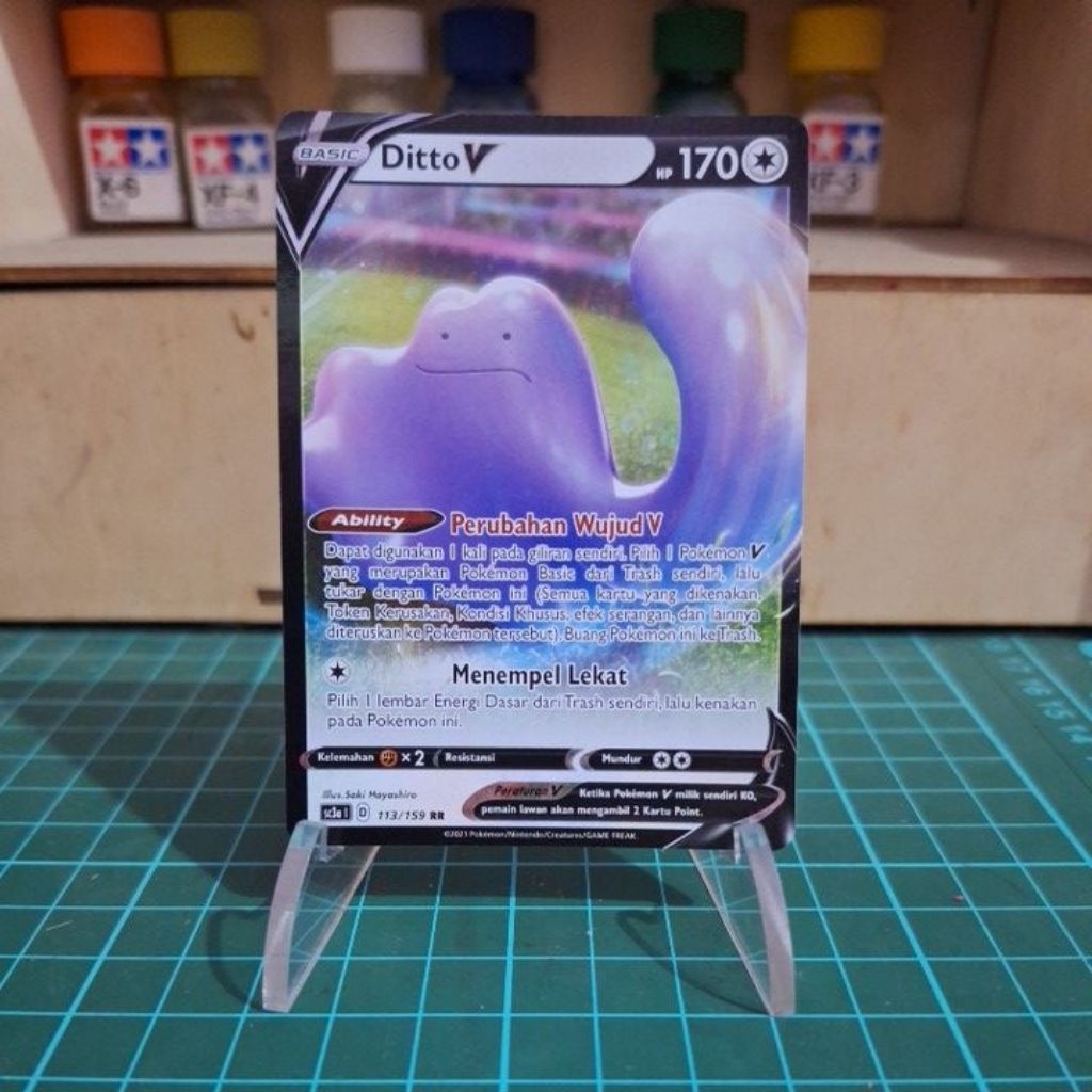 TCG Pokemon Indonesia Ditto V RR 113/159 2021