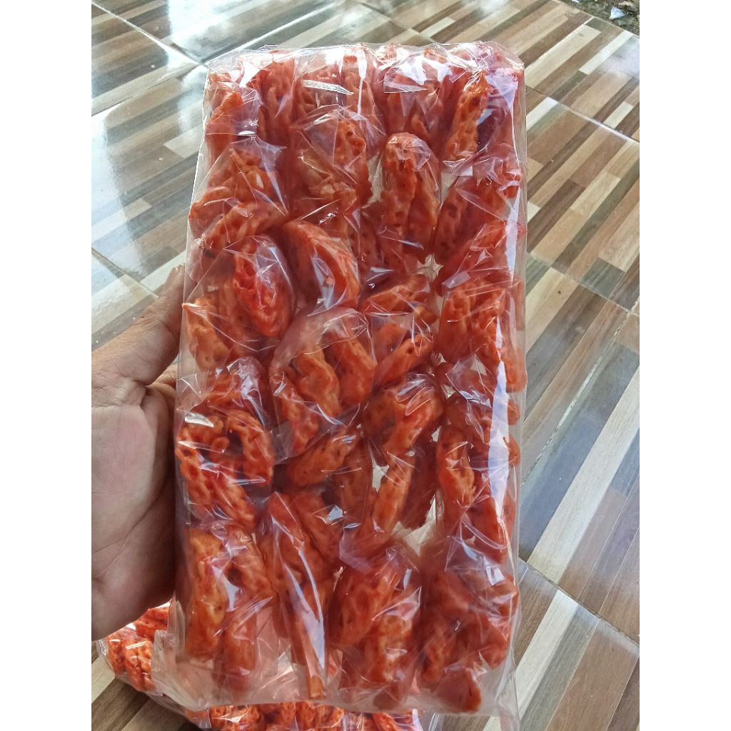 

kerupuk Rafael pedas manis gurih 500 Gram