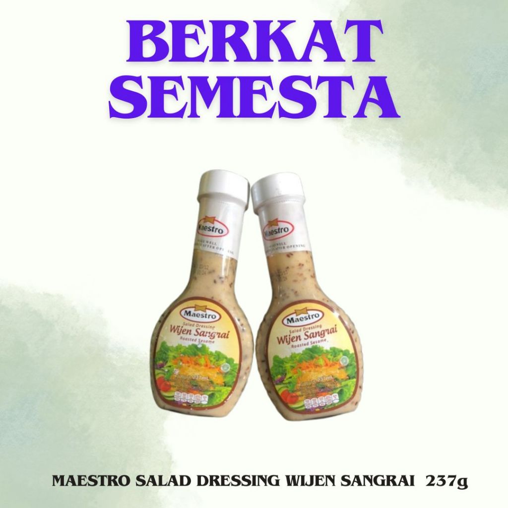 

Maestro Salad Dressing Wijen Sangrai 237g