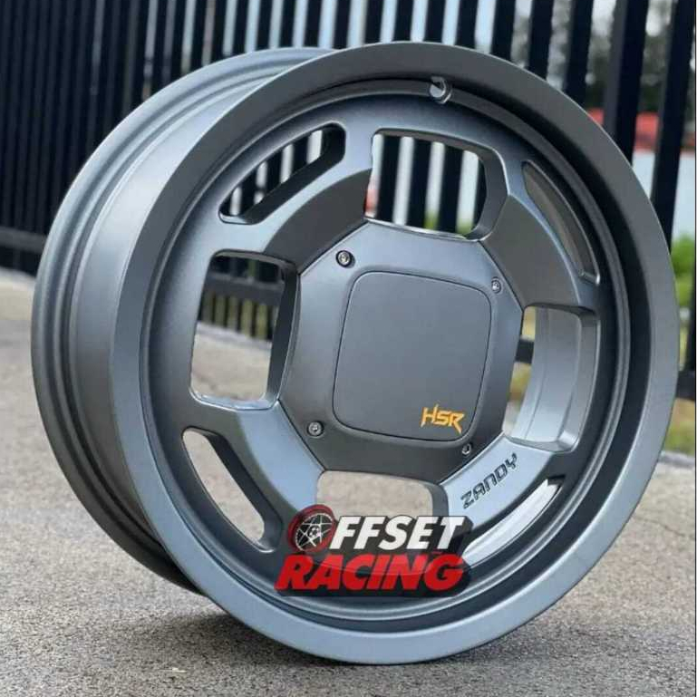 Velg HSR R15 Mobil Agya Ayla Brio Swift Xenia Velg Mobil HSR ZANDY Ring 15 Lebar 6,5
